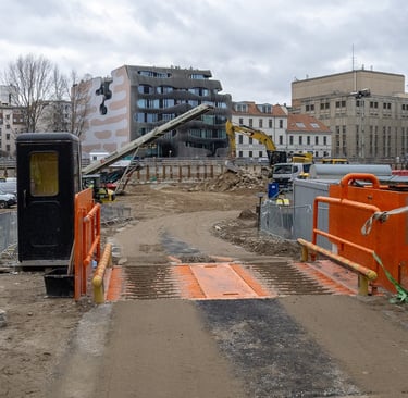 Reinhard Mokros: Berlin, Baustelle Tacheles Gelände 2019