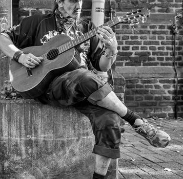 Reinhard Mokros: Straßenmusiker in Duisburg