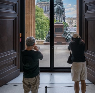 Blick aus der Alten Nationalgalerie Berlin