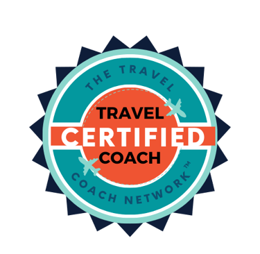 a certified travel coach badge for Brava Braun