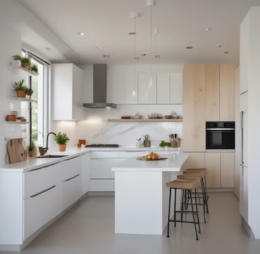 A multi-story residential building with numerous windows and satellite dishes attached to the exterior. The structure is made of concrete and brick, exhibiting a utilitarian architectural style.