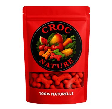 a bag of croc nature dog treats