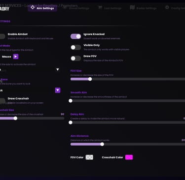 a screen shot of a purple screen with a purple background