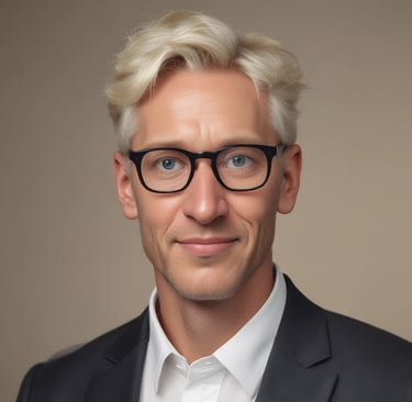 A neatly ironed white dress shirt hangs on a hanger against a neutral background. The shirt is buttoned up with long sleeves, a collar, and a front pocket.