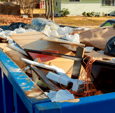 Houston junk removal being performed