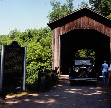 Covered bridge tour (Alma, MI) is a very popular annual tour at VCCH.