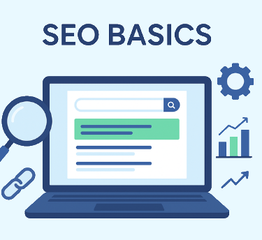 SEO temellerini anlatan illüstrasyon