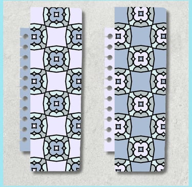 mindful patterns reversible snap-in bookmark