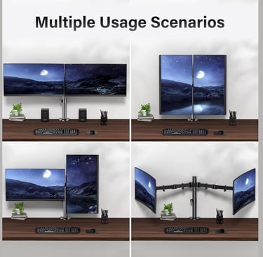 Singularity India Monitor Arms and Monitor stand supplier- dual monitor use case