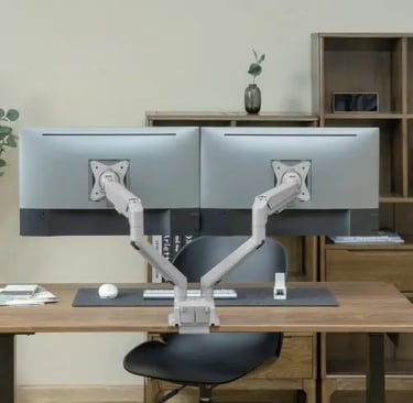 Singularity-India-LUMI-Monitor-Arm-Gas-Spring-Dual-monitor