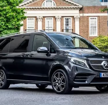 Mercedes V-Class minivan for 7 pax private tour Vienna to Salzburg