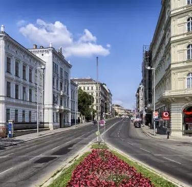 vienna imperial street architecture sunny day historic city center austria