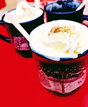 Delicious local Austrian desserts served in a cafe in Graz.