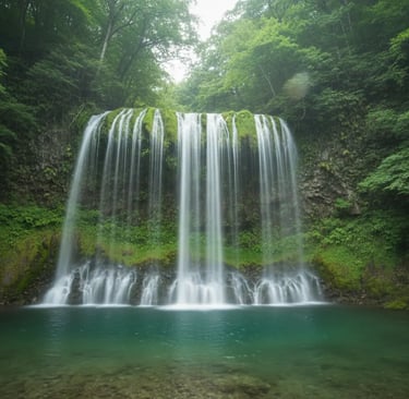 Shiraito Falls near Mount Fuji, hidden gem waterfall stop