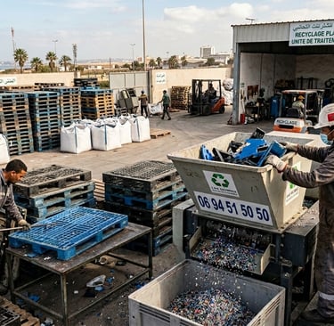 recyclage palettes plastiques Maroc