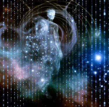 A spirit being in the cosmos