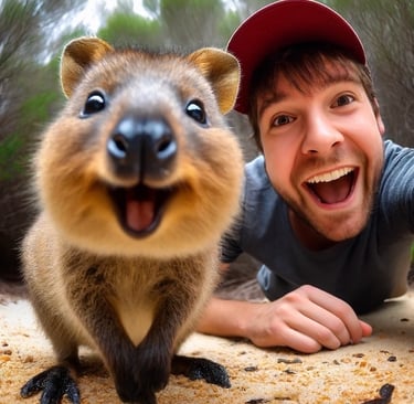 A quokka from Rottnest Island, Perth, Western Australia