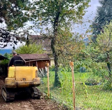 Nivellement du terrain à Saint-Jorioz