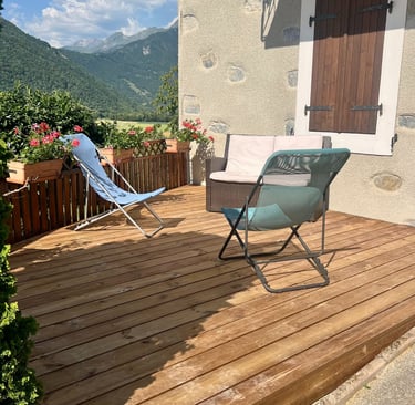 terrasse en en bois IPE à Faverges
