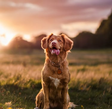 Happy dog enjoying the Lowcountry sun