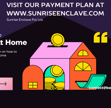 a house with a house with a coin in the foreground and a house with