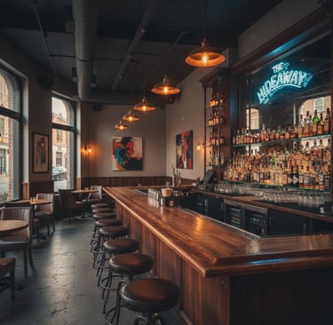 Cosy bar without custommers