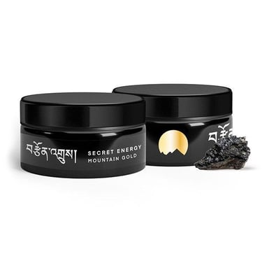 photo of shilajit mountain gold containers