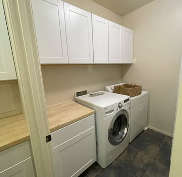 Custom laundry room cabinet installation in Surprise, AZ