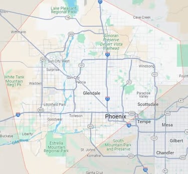phoenix map