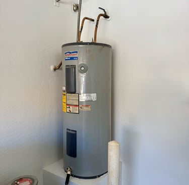 leaking old water heater