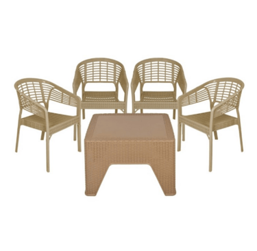 a wicker wicker set with wicker plastic rattan chairs and tableand coffee table