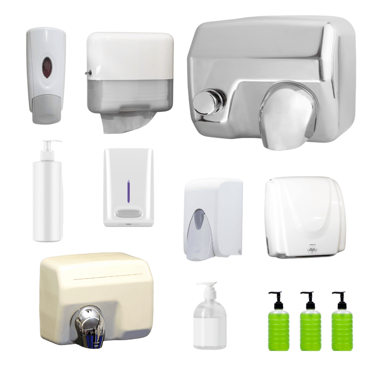 a variety of soap dispensers and soap dispensers