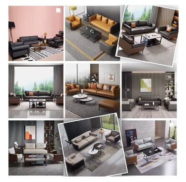 a collage of a variety of different types of furniture