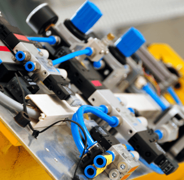 a bunch of wires and wires connected to a machine