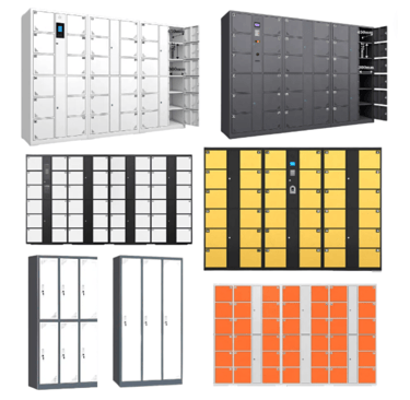 a bunch of lockers with lockers and lockers