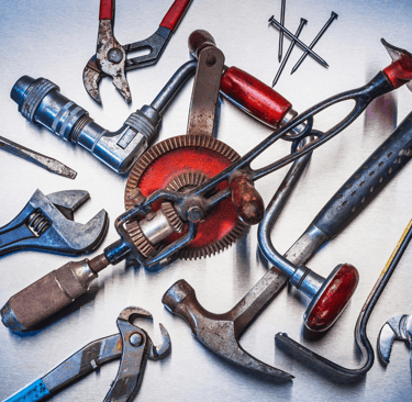 a bunch of tools that are sitting on a table