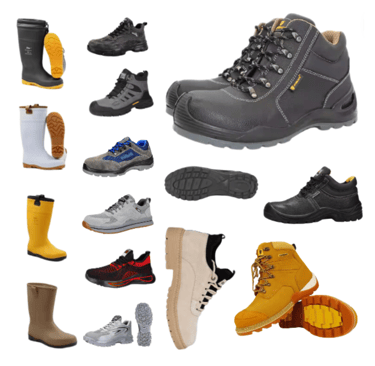 a variety of different types of shoes and boots