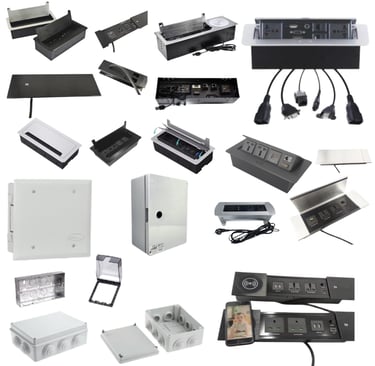 a bunch of electronics and electronics that are on display
