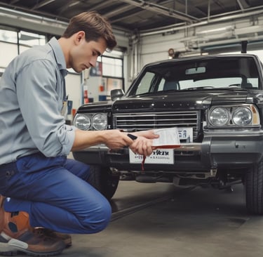 a car dashboard with a radio and a bottle of water