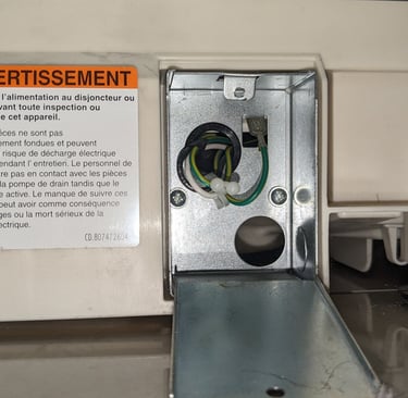 Dishwasher electrical connection box
