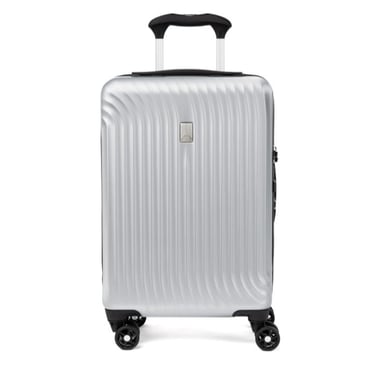 Silver carry-on luggage