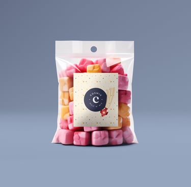 a bag of marshmallows in a bag