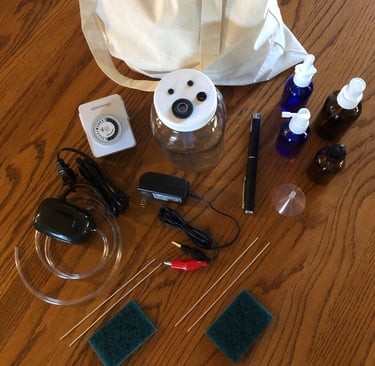 Our "Super Kit" small-particle colloidal silver production kit