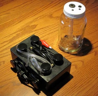 our "little black box" small-particle colloidal silver generator