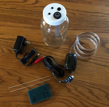 The "Basic Kit" small-particle colloidal silver production kit