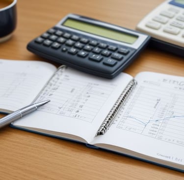 Notebook and Calculator
