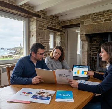 famille avec expert en courtage à énergie à Rennes