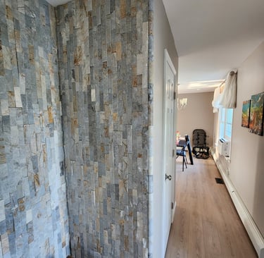 after photo of artistry by artworks by marcine fauxed wood