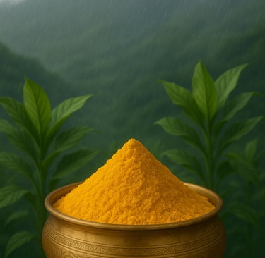 Organic Navann Turmeric Powder - Unadulterated Golden Color
