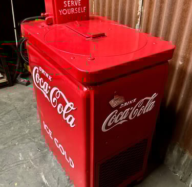 Distributor - Fridge, coca cola Fridge, vintage object,Distributor coca cola vendo Junior spin top 